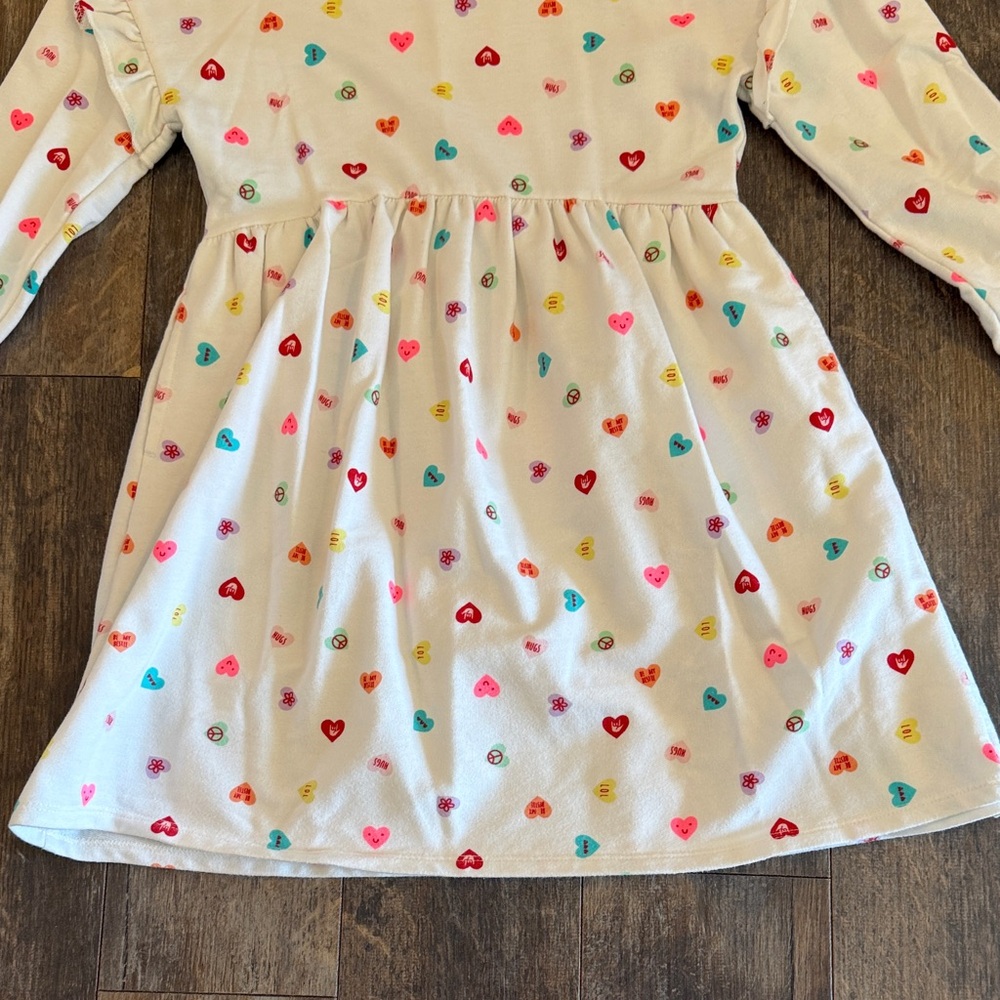 Cat & Jack Multicolor Heart Print Dress - Picture 3 of 11